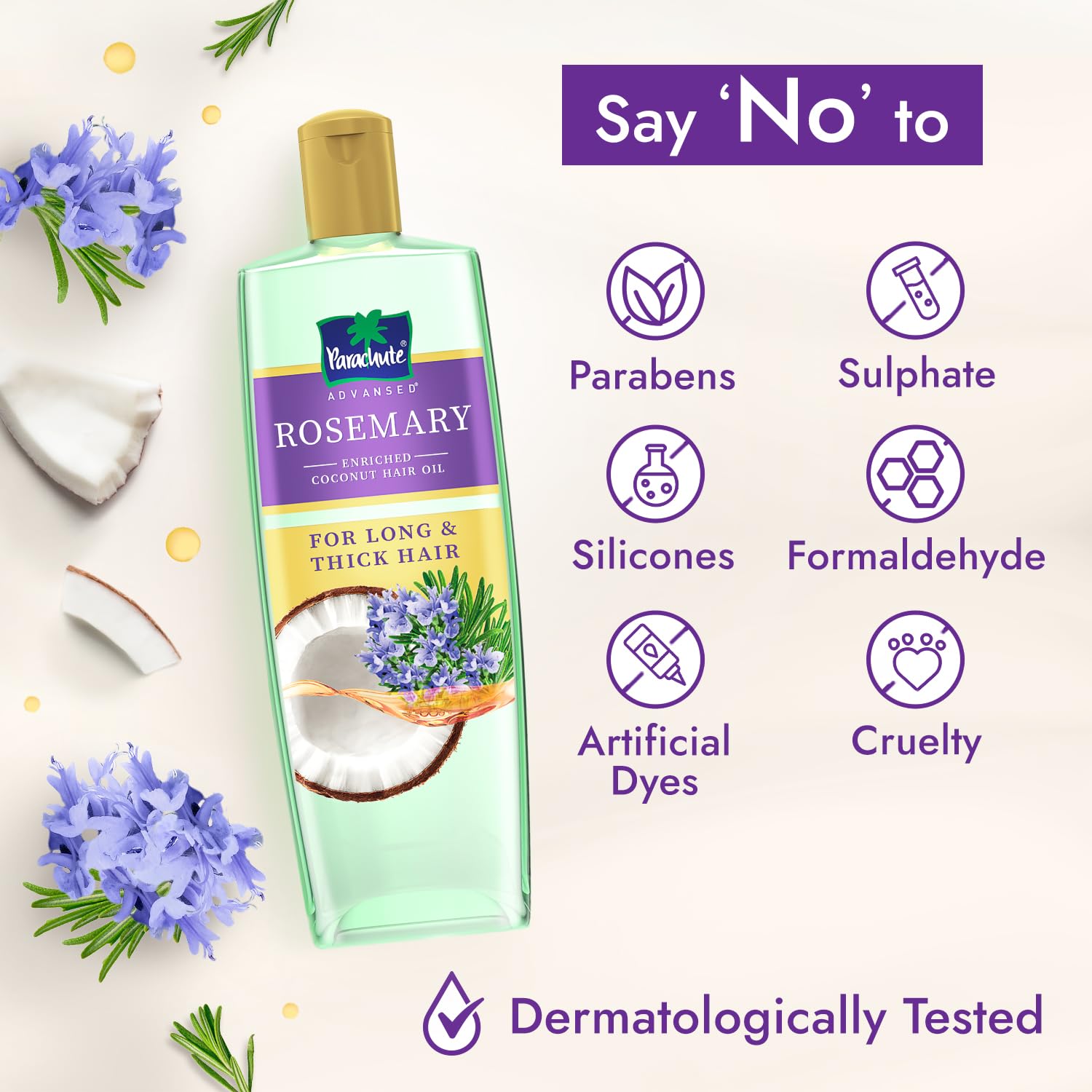 Parachute Advansed Rosemary-enriched Coconut Hair Oil - 300 ML - Image 6