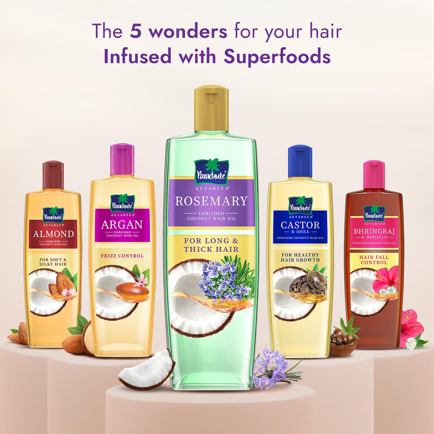 Parachute Advansed Rosemary-enriched Coconut Hair Oil - 300 ML - Image 7