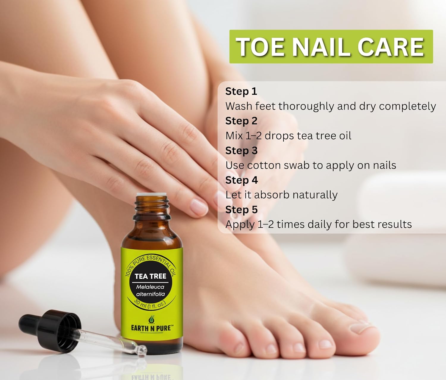 Earth N Pure Tea Tree Essential Oil - 15 ML - Image 4