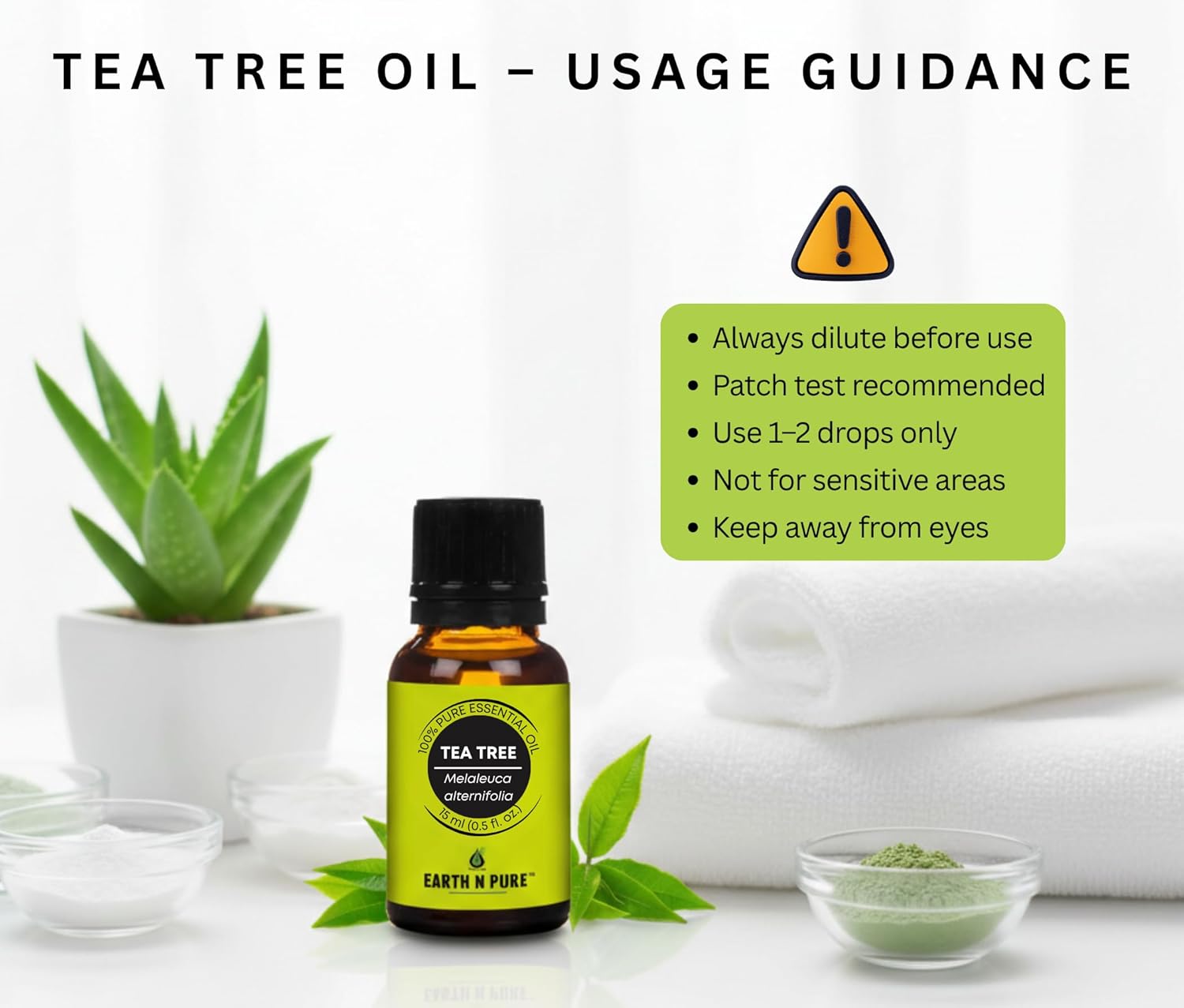 Earth N Pure Tea Tree Essential Oil - 15 ML - Image 7