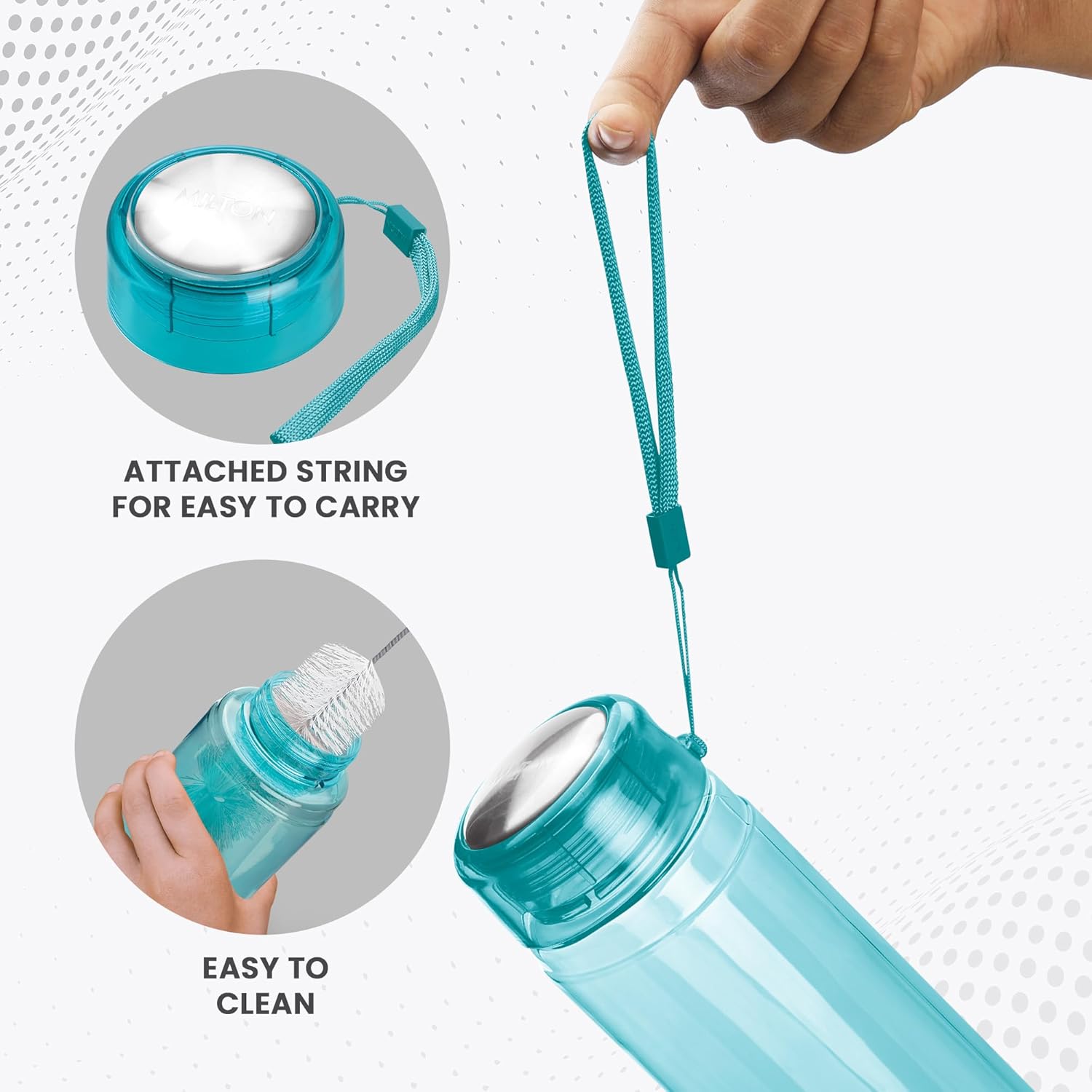 Milton Hector 1000 Pet Water Bottle, 1 Piece, 1 Litre, Blue - Image 4