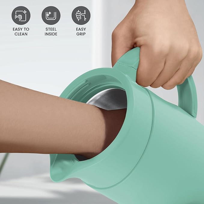 Milton Renova 750 PU Insulated Stainless Steel Hot & Cold Water Jug – 700 ml, Leak-Proof, BPA Free, Light Green - Image 4