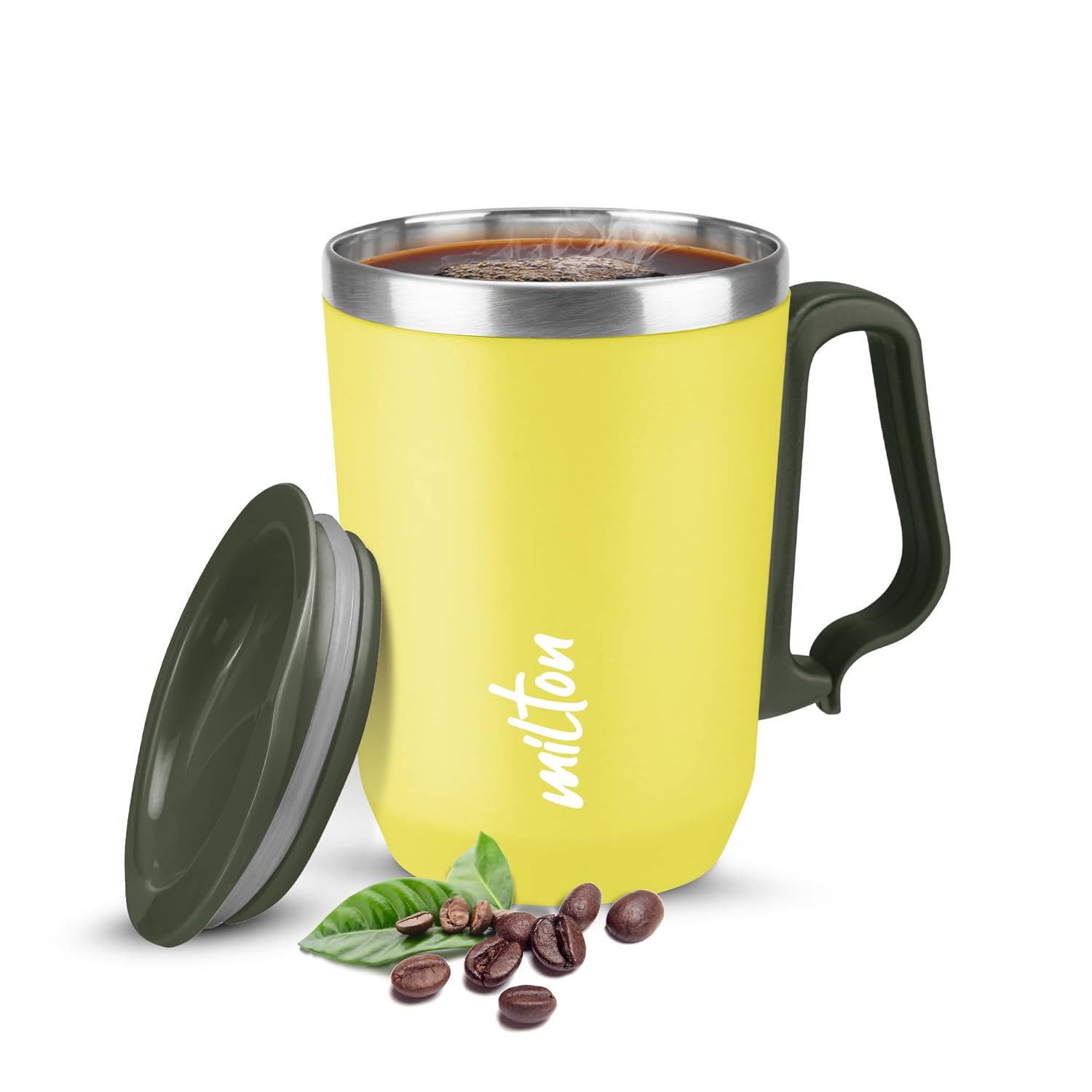 MILTON Cool Touch Coastal 350 Stainless Steel Mug with Lid - 300 ml - Image 1