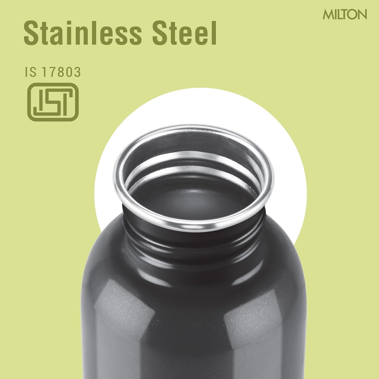 MILTON Marine 900 Stainless Steel Water Bottle  880 ml - Black - Image 3