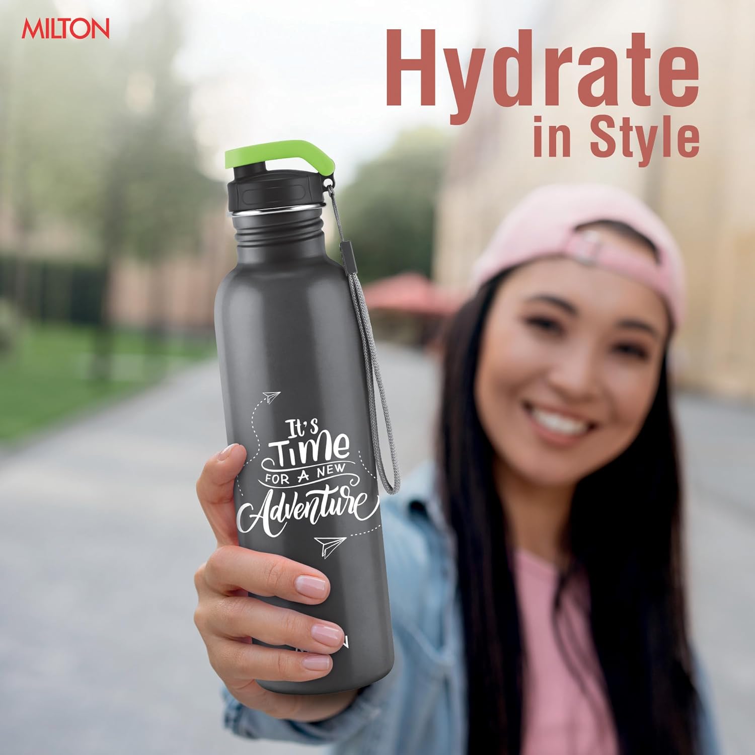 MILTON Marine 900 Stainless Steel Water Bottle  880 ml - Black - Image 6