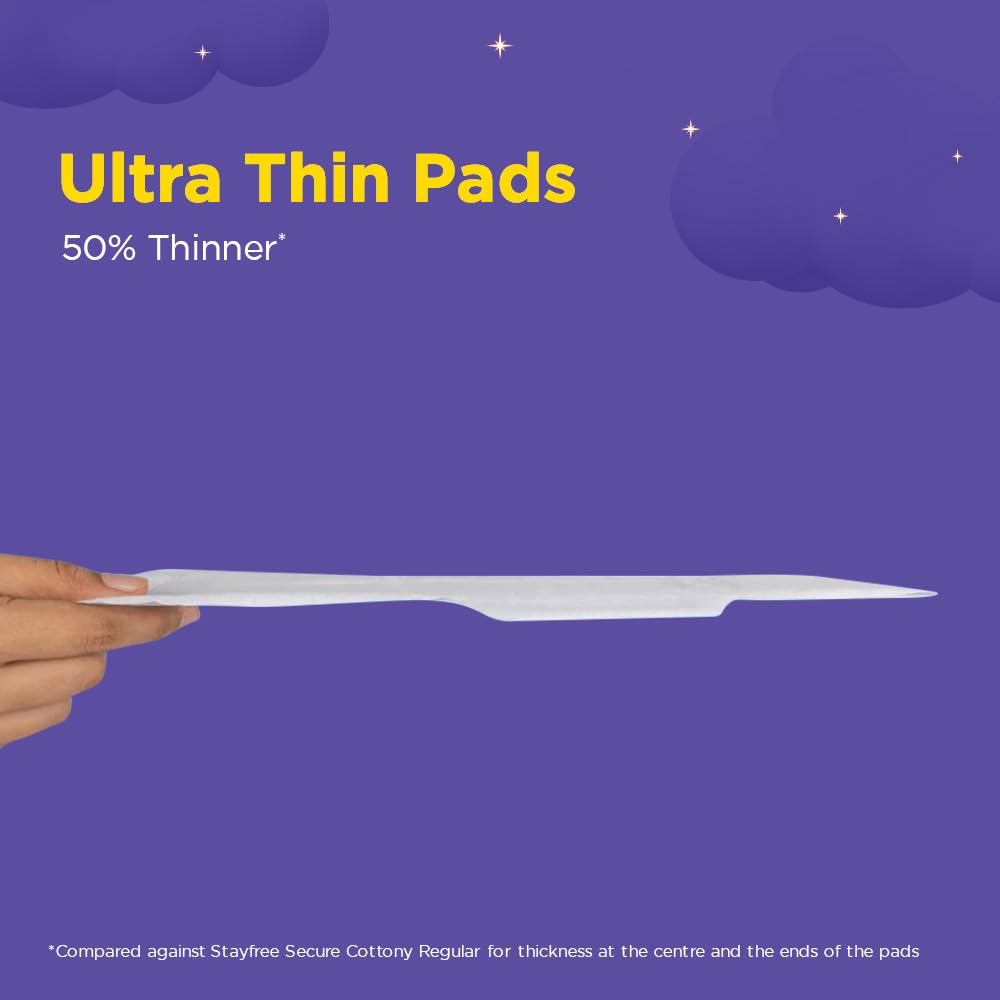 Stayfree Dry Max XXL | 42 Pads | All Night XXL Dry Cover Sanitary Pads for Women | Convert Heavy flow into Gel | Odour Control | Absorbs 2x more with wider back | Superior Dry feel | Ultra Thin Pads | - Image 7