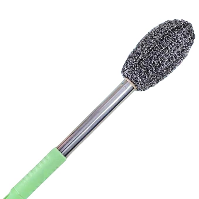 Virangna Long Handle Bottle Cleaning Brush – Stainless Steel Scrubber for Water Bottles, Containers, Vases, and Glasses – Multipurpose Kitchen and Bathroom Cleaner with Gap Cleaning Wire (Pack of 1) - Image 1