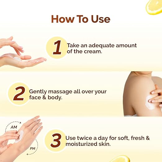Mamaearth Vitamin C Daily Glow Light Moisturizing Cream with Vitamin C & Turmeric 200g | For Face, Hand & Body | 24H Moisturization | Quick Absorbing, Non-Greasy | Soft Moisturizer - Image 7
