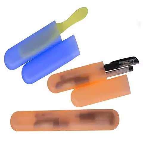 SR Plastic 4 Pcs Bathroom Tooth Brush Holder Tube Cap Cover Protect Case Box Toothbrush - Made in India (Cover - Multicolor) - Image 6