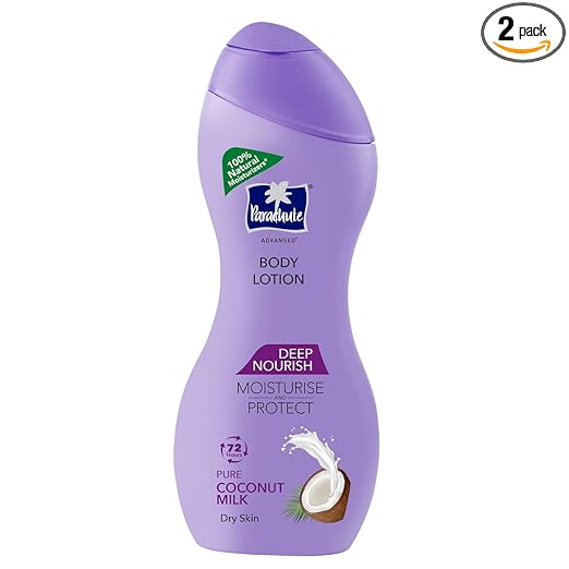 Parachute  Advansed Deep Nourish Body Lotion for Women & Men, Dry Skin, 250ml | Pure Coconut Milk, 100% Natural, 72h Moisturisation - Image 1