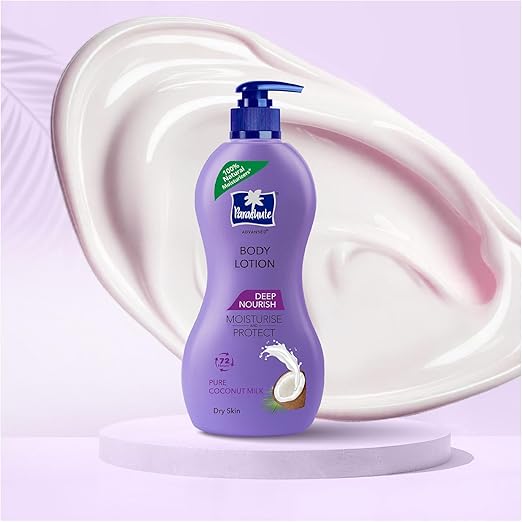 Parachute  Advansed Deep Nourish Body Lotion for Women & Men, Dry Skin, 250ml | Pure Coconut Milk, 100% Natural, 72h Moisturisation - Image 3