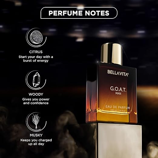 Bella Vita Luxury G.O.A.T | Long Lasting Eau De Parfum 100ml Perfume for Man | with Bergamot, Patchouli & Vetiver | Spicy and Woody Premium Fragrance for Men - Image 3