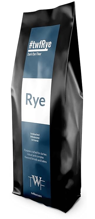 TWF Dark Rye Flour | Ideal for Baking | Unbleached | Rich in Fiber | Powerful Antioxidants | Additive Free | High Nutrition | Suitable for Rustic Artisanal Bakes (200 g) - Image 1