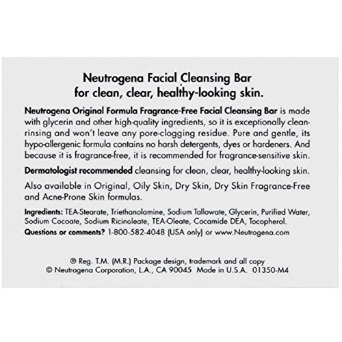 Neutrogena Transparent Facial Bar, Original Formula, Fragrance Free, 3.5 Ounce - Image 2
