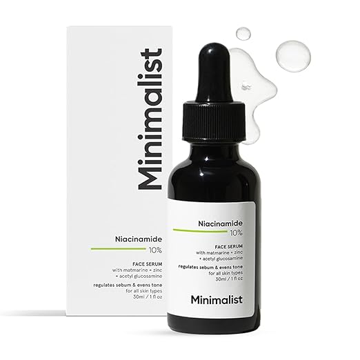 Minimalist Oil Control & Anti-Acne 10% Niacinamide Face Serum with Zinc | Skin Clarifying,Blemishes & Pore Care for All Skin Types | 30ml (Pack of 1) - Image 1