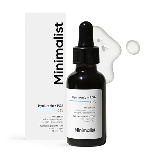 Minimalist 2% Hyaluronic Acid + PGA Serum for Intense Hydration, Glowing Skin & Fine Lines | Daily Hydrating Face Serum For Women & Men with Dry, Normal & Oily Skin | 30 ml - Image 1