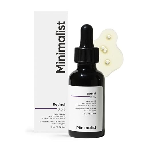 Minimalist Anti-Aging Night Serum with 0.3% Retinol & Q10|Fine Lines & Wrinkles Reduction Serum for Beginners|Water-Free Formula for Stability & Nourishment|Suitable for All Skin Types|For Unisex|30ml - Image 1