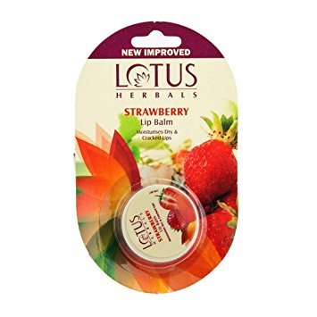 Lotus Herbals Lip Balm - Strawberry | For Dry & Cracked Lips | 5g - Image 1