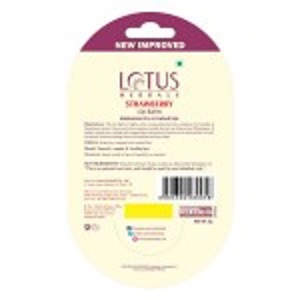 Lotus Herbals Lip Balm - Strawberry | For Dry & Cracked Lips | 5g - Image 2