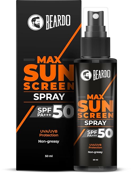 Beardo Max Sunscreen SPF 50 & PA+++ Spray for Men, 50ml - Image 1