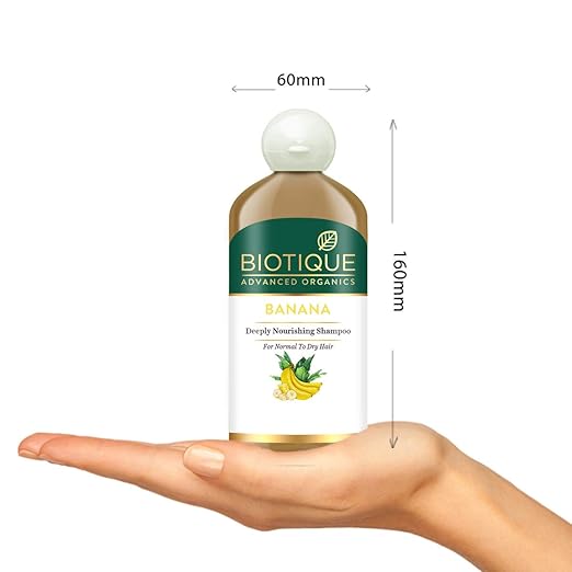 Biotique Banana Deeply Nourishing Hair Shampoo for Normal to Dry Hair, 300ml - Image 3