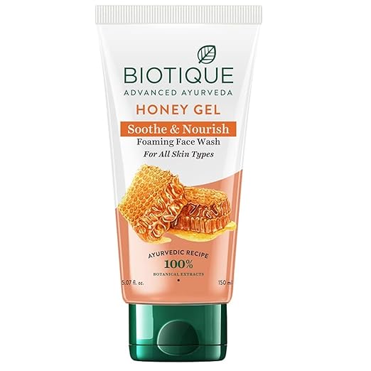 Biotique Honey Gel Soothe & Nourish Foaming Face wash | Soap Free Formula | Reduce Dryness | 100% Botanical Extracts | Suitable for All Skin Types | 150ml - Image 1