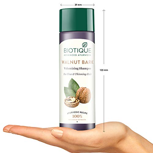 Biotique Bio Walnut Volume and Bounce Shampoo and Conditioner | For Fine and Thinning Hair| Volumizing Shampoo for Thin Hair |100% Botanical Extracts |120ml - Image 5