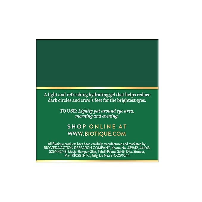 Biotique Tea Tree Skin Clearing Eye Mask, Green, 15 g - Image 3