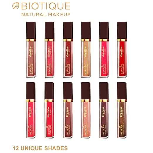 Biotique Natural Makeup Diva Shine Lip Gloss, Pixie Dust, 3ml - Image 3