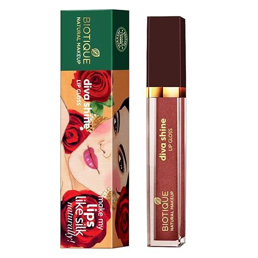 Biotique Natural Makeup Diva Shine Lip Gloss, Pixie Dust, 3ml - Image 4