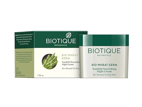 Biotique Bio Wheat Germ Youtheful Nourishing Night Cream, 50g - Image 1