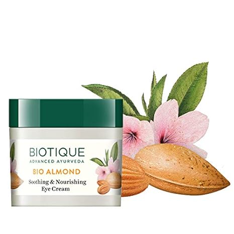 Biotique Bio Almond Soothing and Nourishing Eye Cream, 15 gm/.52 Oz. - Image 2