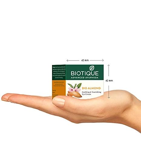 Biotique Bio Almond Soothing and Nourishing Eye Cream, 15 gm/.52 Oz. - Image 3