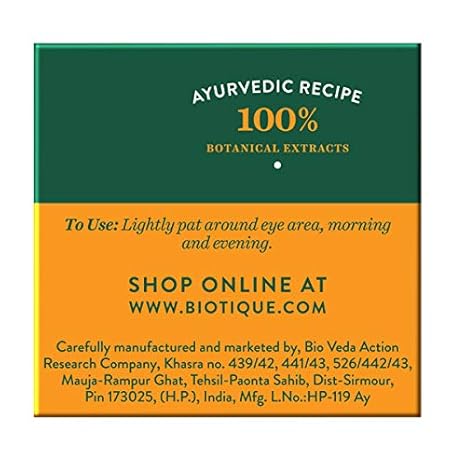 Biotique Bio Almond Soothing and Nourishing Eye Cream, 15 gm/.52 Oz. - Image 5