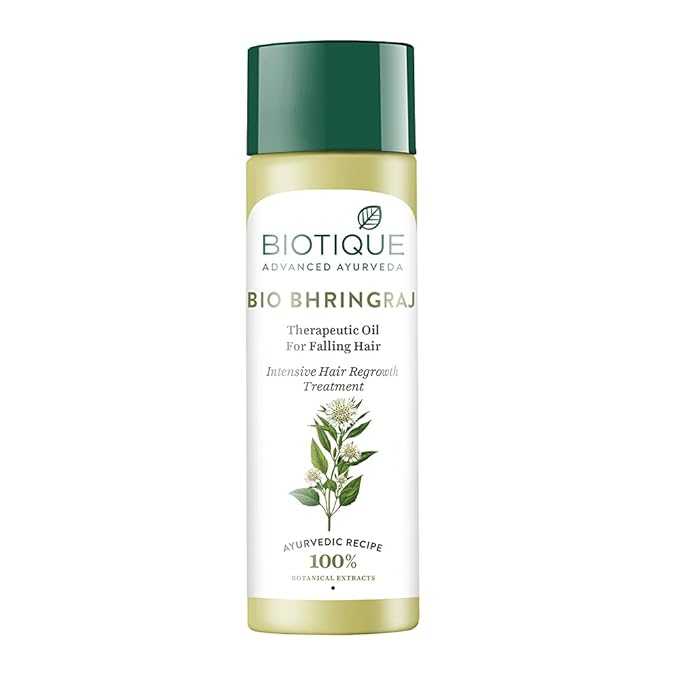 Biotique Botanicals Bhringraj Hair Growth ThERApeutic Oil, 4.06-Fluid Ounce - Image 1