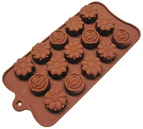 Clazkit Silicone Flower Shape Chocolate Mould - Image 2