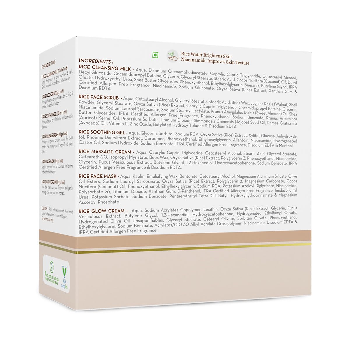 Mamaearth Rice Facial Kit With Rice Water  60 g - Image 2