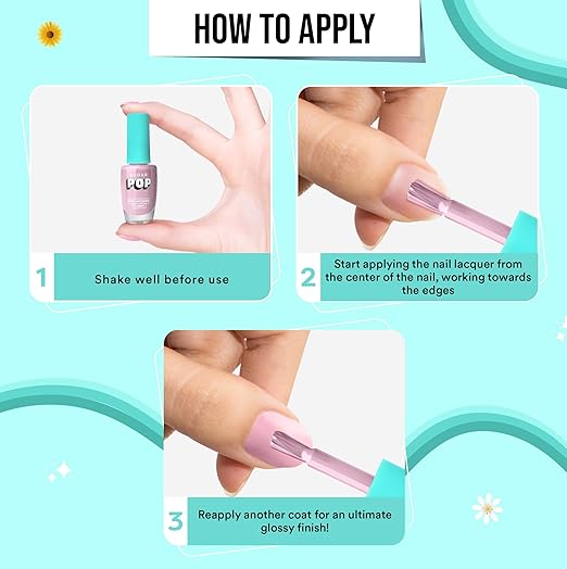 SUGAR POP Nail Lacquer 10 Call Me Hot Fuschia Pink - Image 5