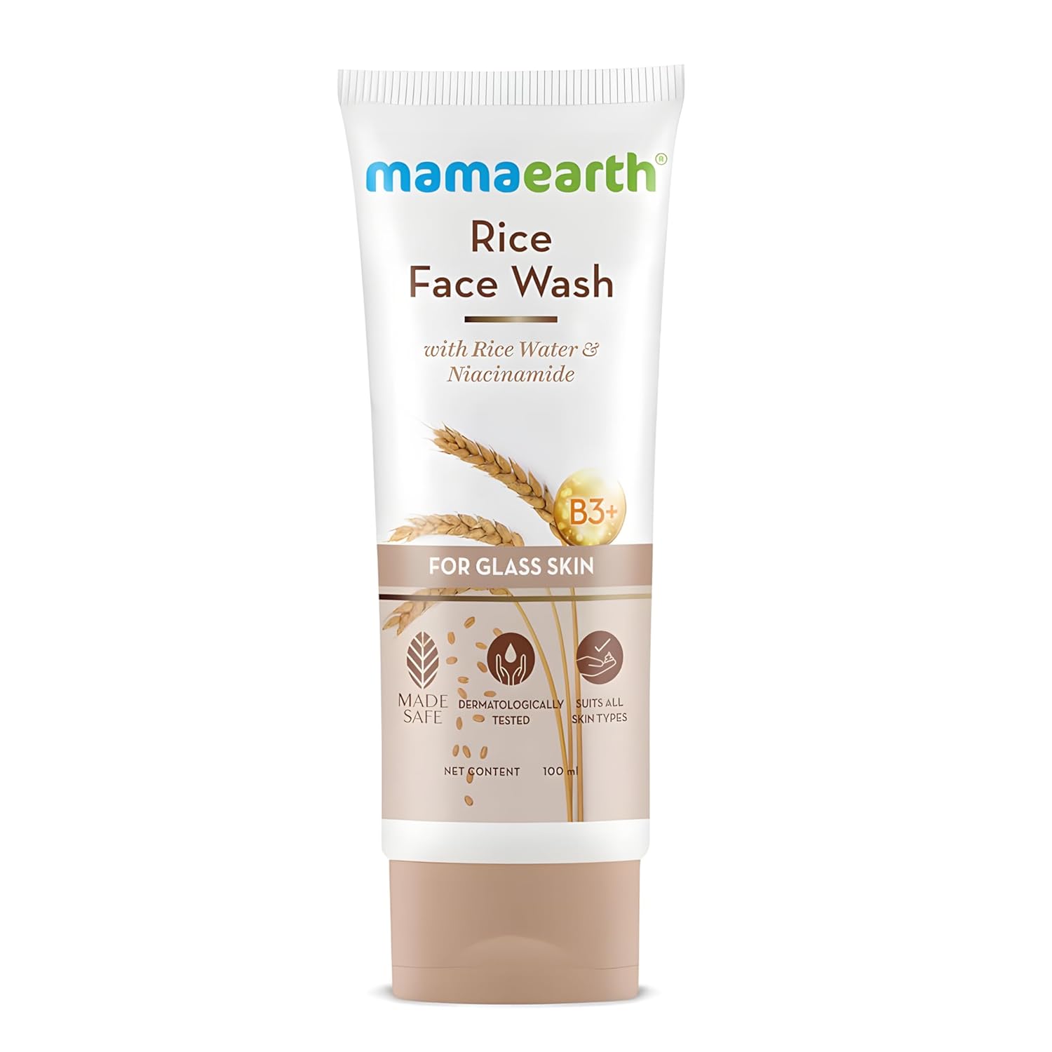 Mamaearth Rice Face Wash With Rice Water 100 ml - Image 1