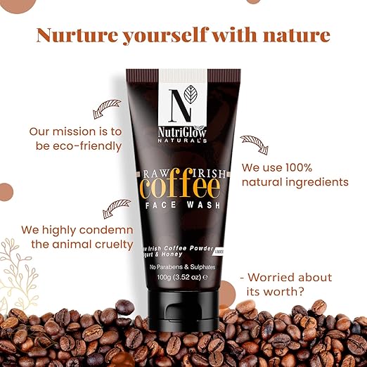 NUTRIGLOW Naturals Raw Irish Coffee Blackhead Removal Face Wash-100 gm - Image 2