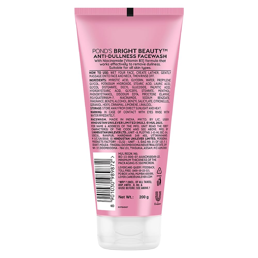 Ponds Bright Beauty Anti-Dullness & Brightening  Facewash  - Image 2