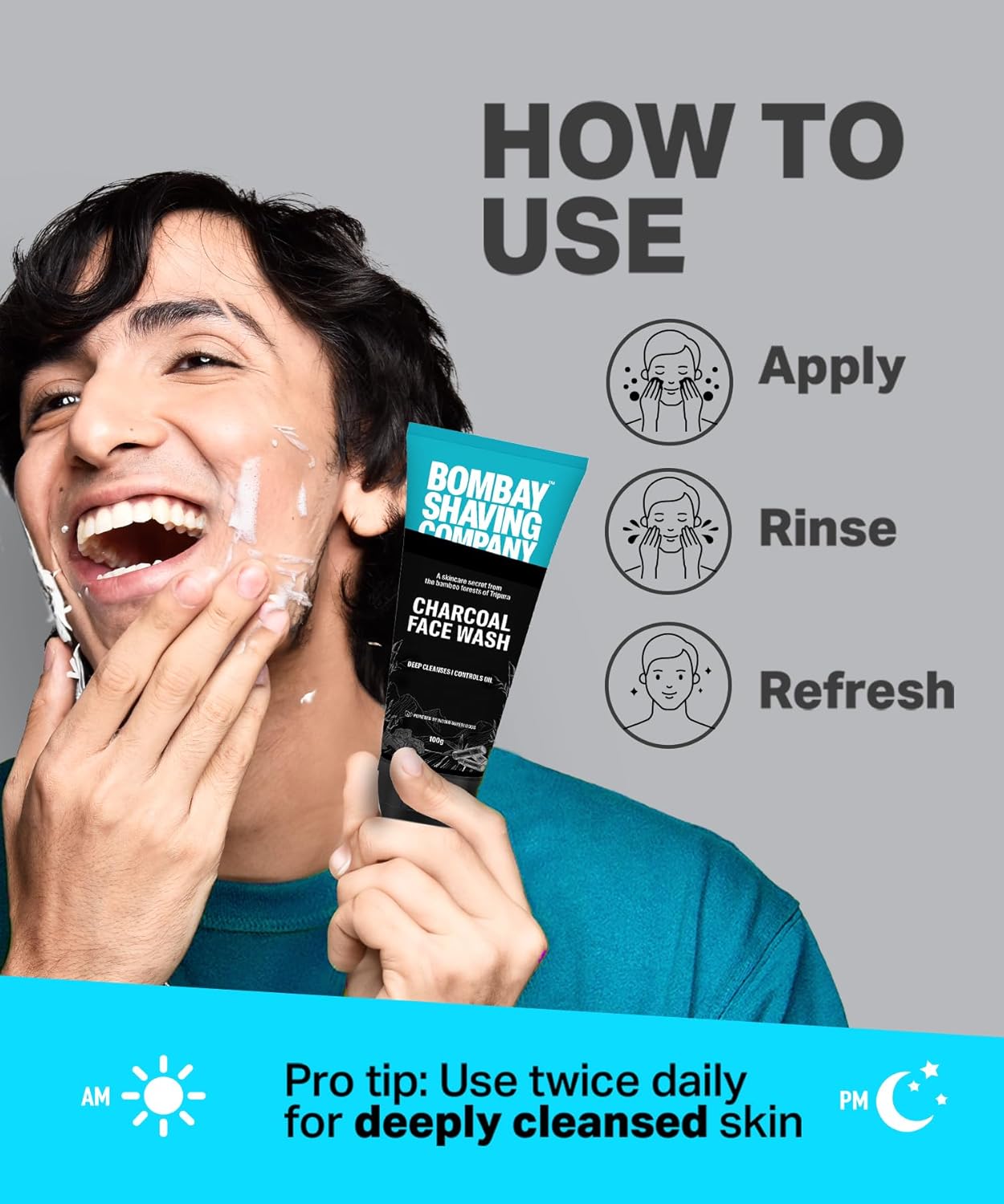 Bombay Shaving Company Charcoal Face Wash - Image 6