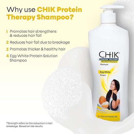 Chik Hairfall Prevent Egg Shampoo, 340ml - Image 2
