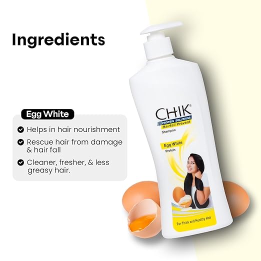 Chik Hairfall Prevent Egg Shampoo, 340ml - Image 3