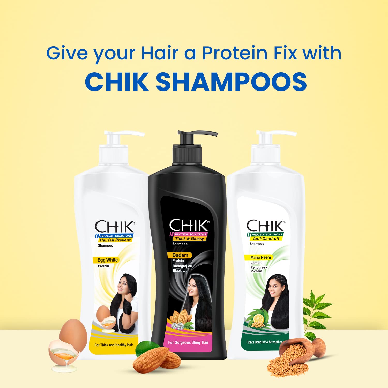 Chik Hairfall Prevent Egg Shampoo, 340ml - Image 8