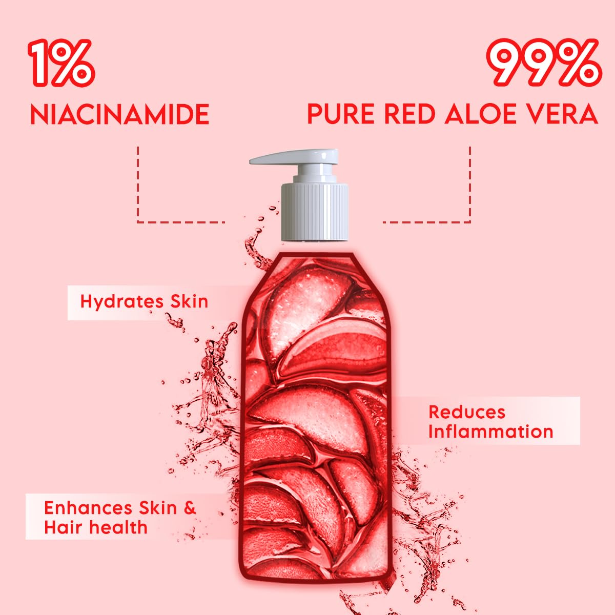 Clensta Red Aloe Vera Gel 300ML - Image 3
