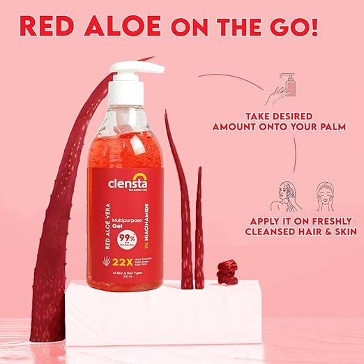 Clensta Red Aloe Vera Gel 300ML - Image 6