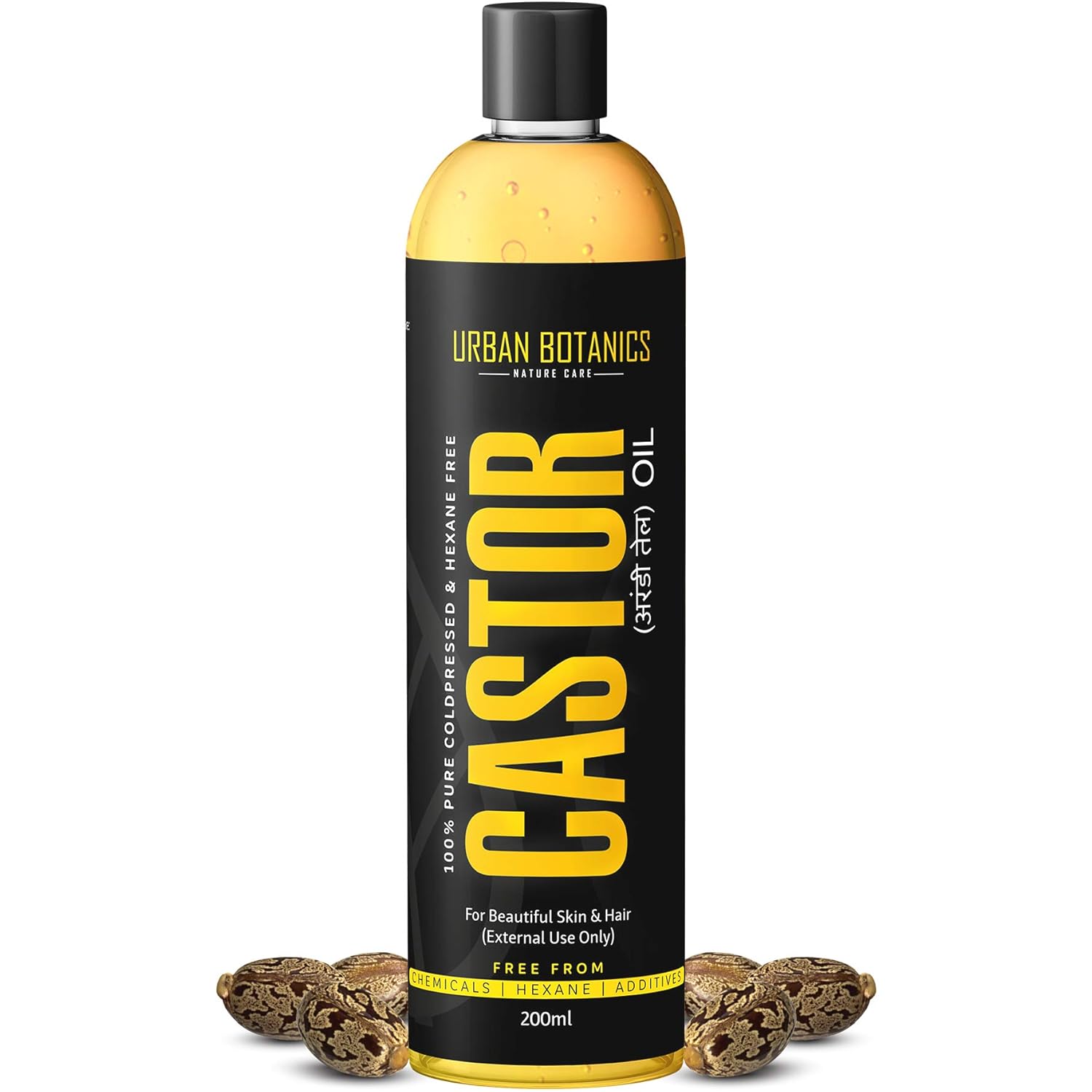 UrbanBotanics Cold Pressed Castor Oil for Hair Growth - Image 1