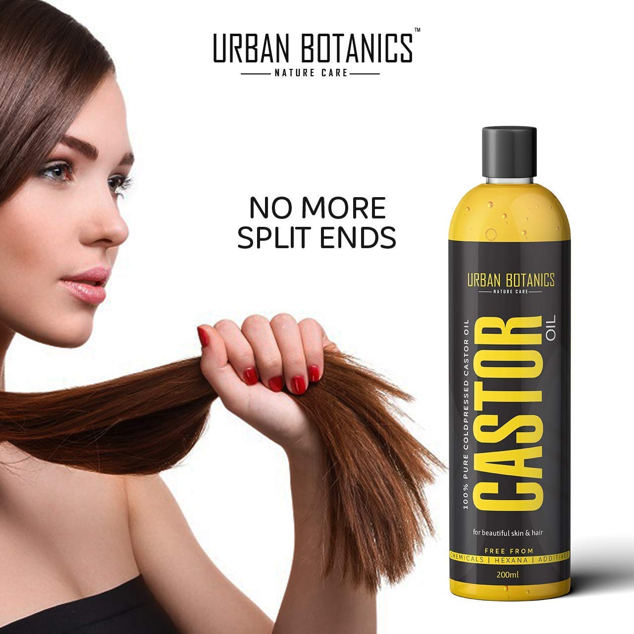 UrbanBotanics Cold Pressed Castor Oil for Hair Growth - Image 5